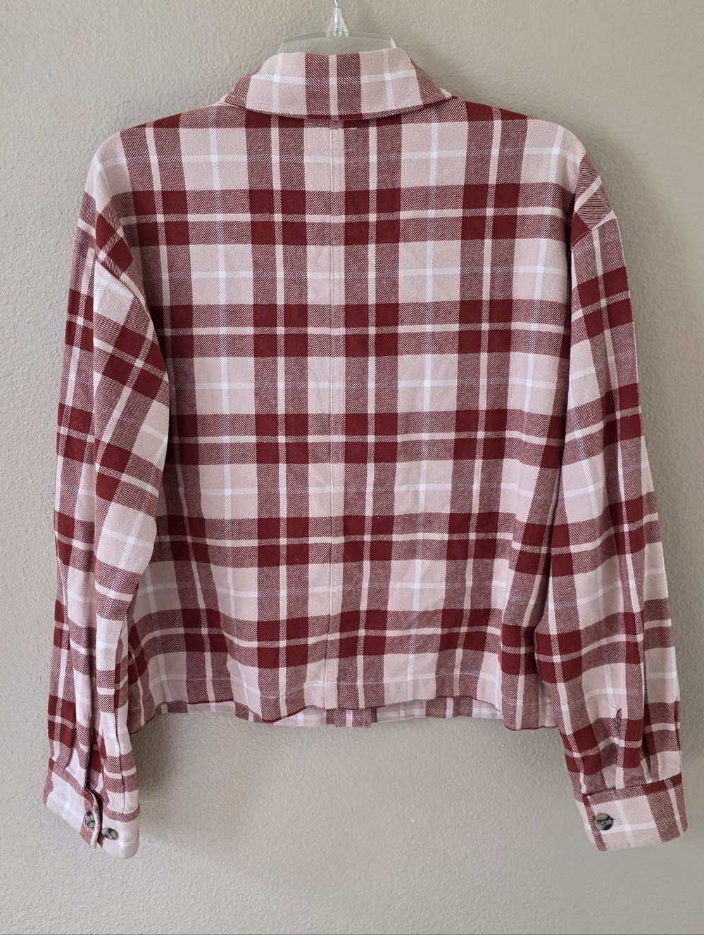 Brixton Womens Rose Dust Bowery Flannel Shirt - Size Small - Picture 6 of 9